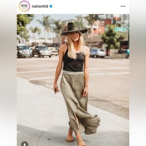 Nation LTD satin maxi skirt